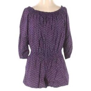 BANANA REPUBLIC FACTORY Women’s Romper Size Petite XS Patterned Retro